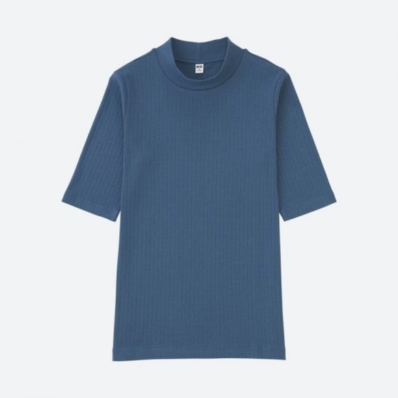 uniqlo ribbed high neck